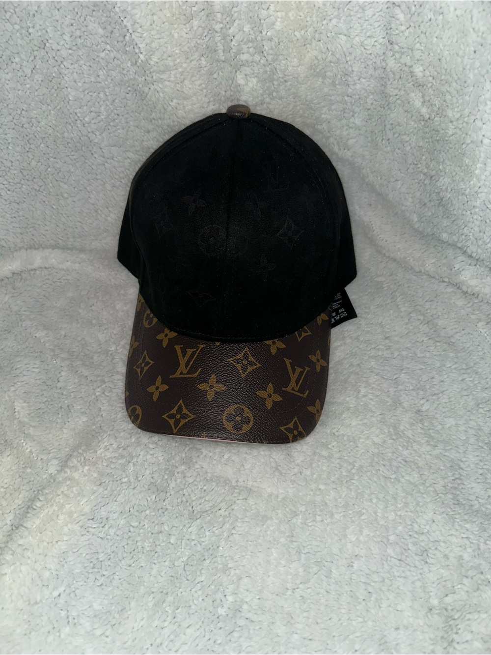 Black and Brown Monogram Baseball Cap